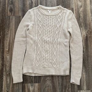 J. Crew Beige Knit Sweater
